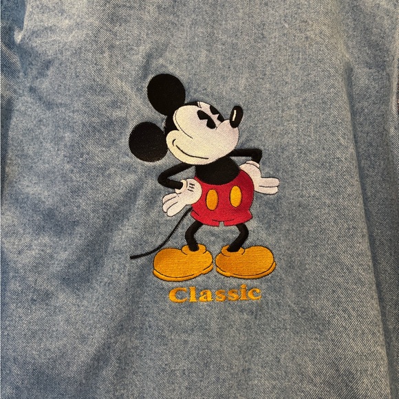 Vtg Mickey & Co. Denim Jacket Embroidered 90s Disney Size Medium - Picture 2 of 6